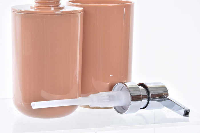 DKD Home Decor Set de 2 Baño Moderno Naranja Gris 7 x 16 x 7 cm