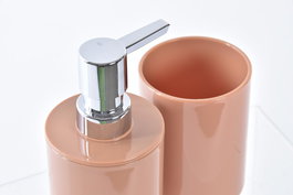 DKD Home Decor Set de 2 Baño Moderno Naranja Gris 7 x 16 x 7 cm