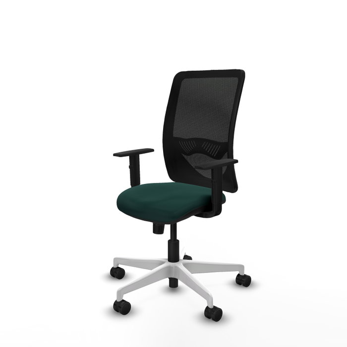 PIQUERAS Y CRESPO Silla de oficina Zulema con mecanismo Sincro, Verde botella y Negro PIQUERAS Y CRESPO Silla de oficina Zulema con mecanismo Sincro, Verde botella y Negro