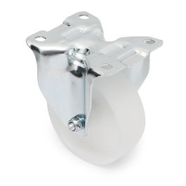 Q&Q Rueda Fija Ø100 Plástico Nylon Zincado S/Antihilo