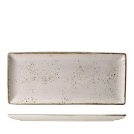 Steelite Fuente Craft Rectangular Blanco 37x17 cm Vitro Porcelana para Vajilla (Set de 6)