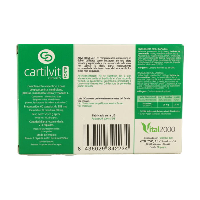 Vital2000 Cartilvit Forte 60 cápsulas