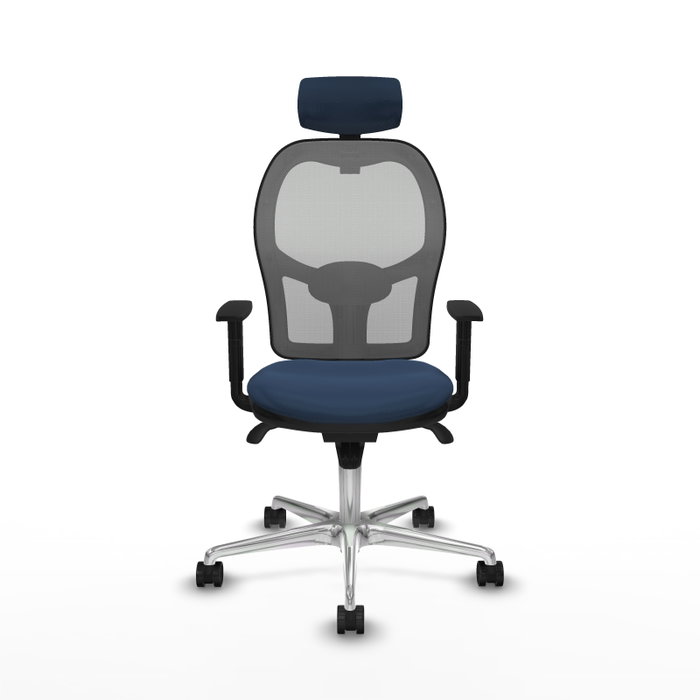 PIQUERAS Y CRESPO Silla de oficina Jorquera Azul marino y Gris