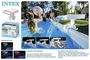 Intex Cascada de Agua con Luces LED Multicolor para Piscinas, PVC, 38x33.5x31.5 cm