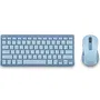 NGS FANTASYKITBLUE Teclado y Ratón Inalámbricos Kit Blue Recargable Multimodo Silencioso Compatible Universal