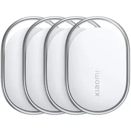 Xiaomi Localizador Bluetooth Tag para Apple Find My y Google Find Hub, Blanco, Pack de 4, BHR08SKGL