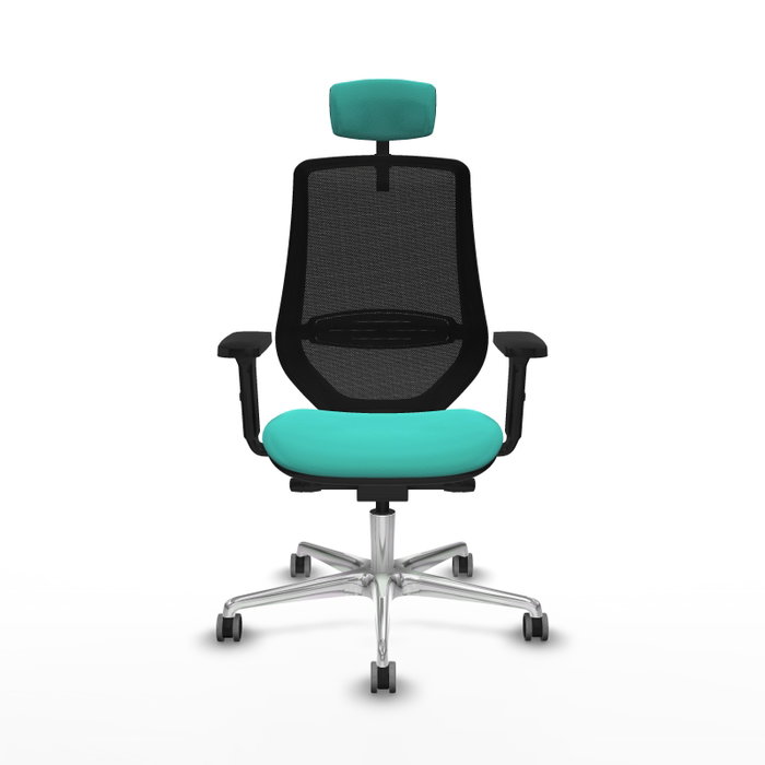 PIQUERAS Y CRESPO Silla de oficina Mardos Turquesa y Negro PIQUERAS Y CRESPO Silla de oficina Mardos Turquesa y Negro