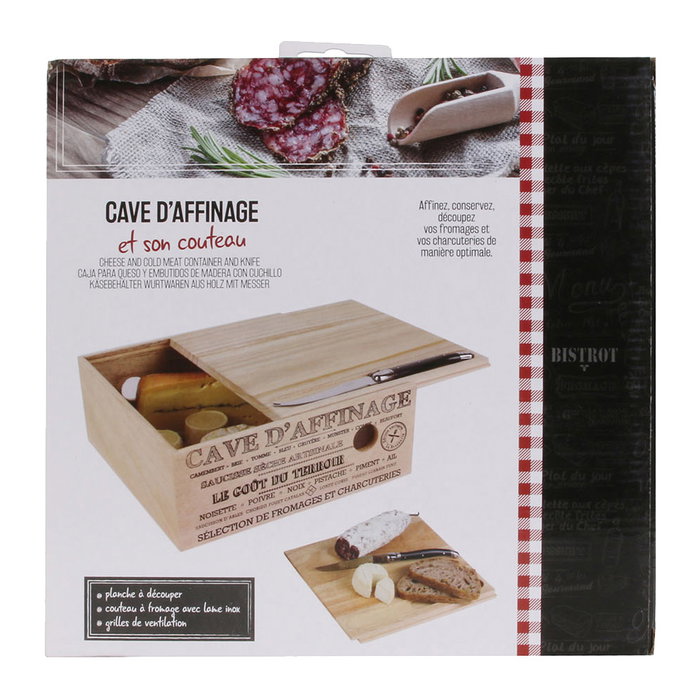 Totally Addict Caja Queso Con Cuchillo Bistrot