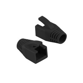 MicroConnect CONB85S Botas de Alivio de Tensión para Cables Cat7 hasta 8.5mm Negro, Paquete de 50 Unidades