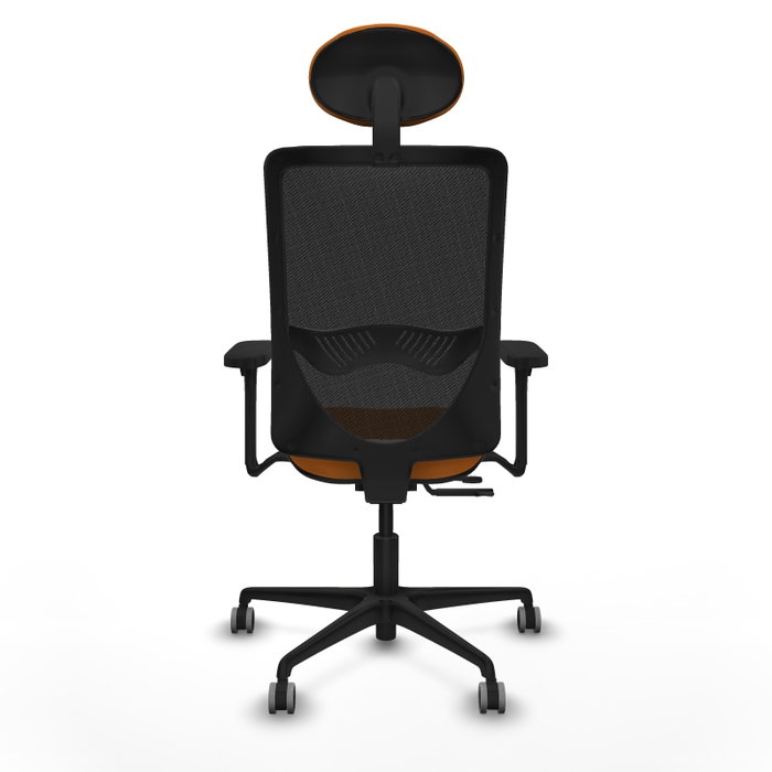 PIQUERAS Y CRESPO Silla de oficina Zulema Naranja y Negro