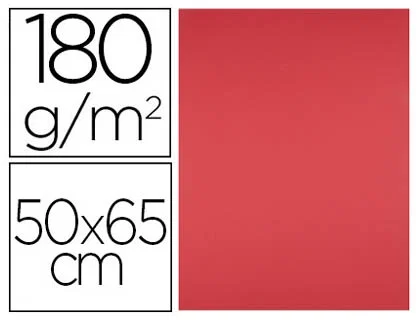 Liderpapel Cartulina Roja 50x65 cm 180g/m2 (25 hojas) Liderpapel Cartulina Roja 50x65 cm 180g/m2 (25 hojas)