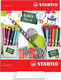 STABILO easygraph Expositor con 48 Lápices de Grafito y 12 Sacapuntas