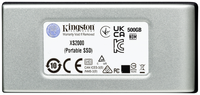 Kingston XS2000 SSD Portátil 1 TB Negro, Plata