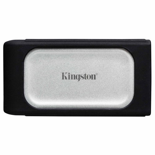 Kingston SSD XS2000 1000 GB (1TB) SXS2000/1000G, USB 3.2 Gen 2, Velocidad Lectura 2000 MB/s, Negro Plata