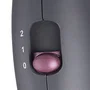 Tristar HD-2359 Secador de Pelo de Viaje Portátil, 1200W, Mango Plegable, Doble Voltaje (120-230V), Negro/Violeta, Incluye Boquilla