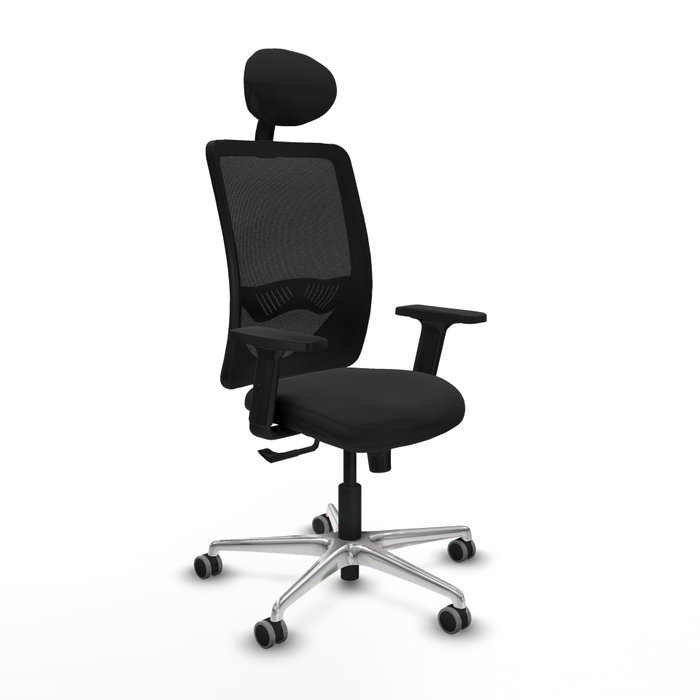 PIQUERAS Y CRESPO Silla de oficina Zulema con mecanismo Sincro y cabecero fijo en Negro PIQUERAS Y CRESPO Silla de oficina Zulema con mecanismo Sincro y cabecero fijo en Negro