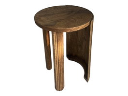 DKD Home Decor Mesita Auxiliar de Noche Urbana Marrón, Madera, 42 x 42 x 54 cm, Desmontable
