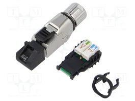 LAPP Conector RJ45 macho Cat 6a blindado para transferencia de datos