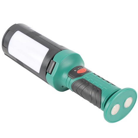 GSC Evolution Linterna de trabajo LED recargable USB 600Lm con 3 hojas desplegables