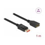 DeLOCK Cable de extensión DisplayPort 8K 60 Hz 1 m