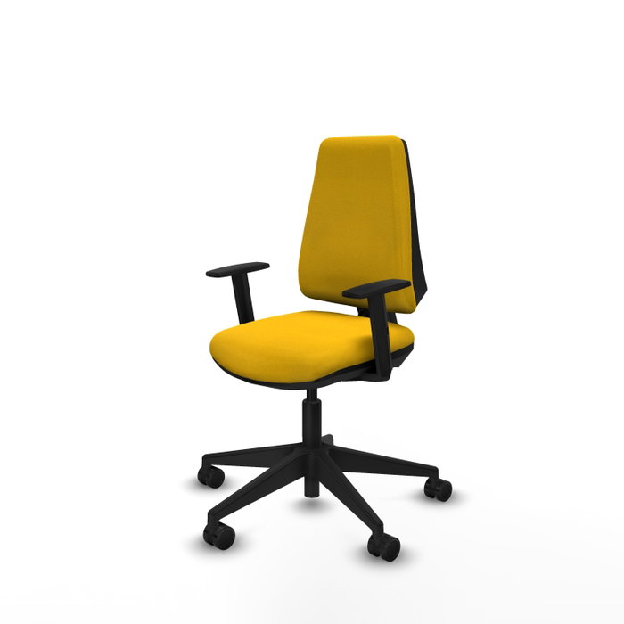 PIQUERAS Y CRESPO Silla de oficina Elche Amarillo