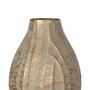 Jarrón Oro-Beige Metal 16 X 16 X 30 cm