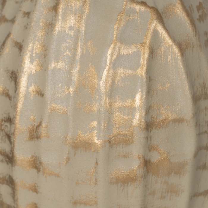 Jarrón Oro-Beige Metal 16 X 16 X 30 cm