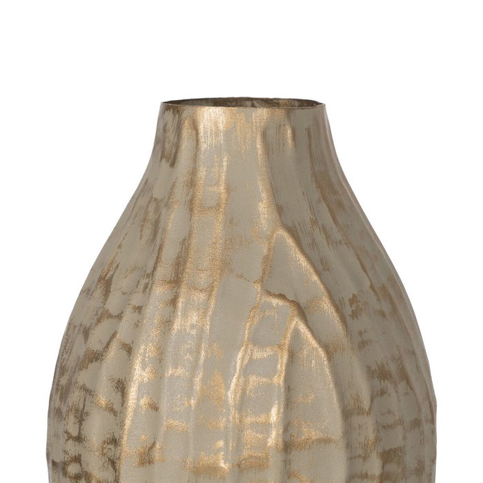 Ixia Jarrón Oro-beige Metal 16 x 16 x 30 cm Ixia Jarrón Oro-beige Metal 16 x 16 x 30 cm