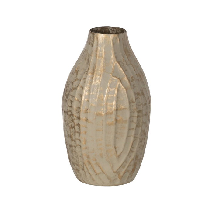 Ixia Jarrón Oro-beige Metal 16 x 16 x 30 cm Ixia Jarrón Oro-beige Metal 16 x 16 x 30 cm