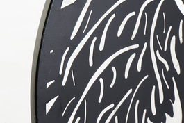 DKD Home Decor Decoración Pared Cottage Negro Metal Árbol 2 Unidades 40 x 40 cm