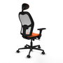 PIQUERAS Y CRESPO Silla de oficina Jorquera Naranja y Blanco