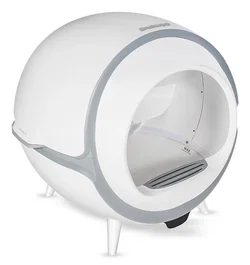 Daewoo D-HIPC101 Bandeja Higiénica Automática para Gato - Arenero con Limpieza Automática, Silencioso 45dB, Control por App Tuya, Gris/Blanco, Capacidad 4L