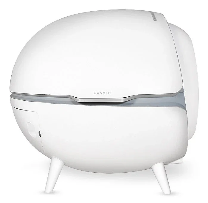 Daewoo D-HIPC101 Bandeja Higiénica Automática para Gato - Arenero con Limpieza Automática, Silencioso 45dB, Control por App Tuya, Gris/Blanco, Capacidad 4L