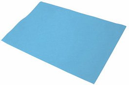 PRYSE Pack de 10 planchas de fieltro 40x60 cm azul claro