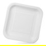 Algon Set 10 Platos Cartón Cuadrados Lámina Soja 23.5 cm (36 Unidades)