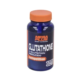 MEGA PLUS Glutathione 60 Cápsulas - Suplemento Antioxidante para Desintoxicación, Sistema Inmunológico y Antienvejecimiento