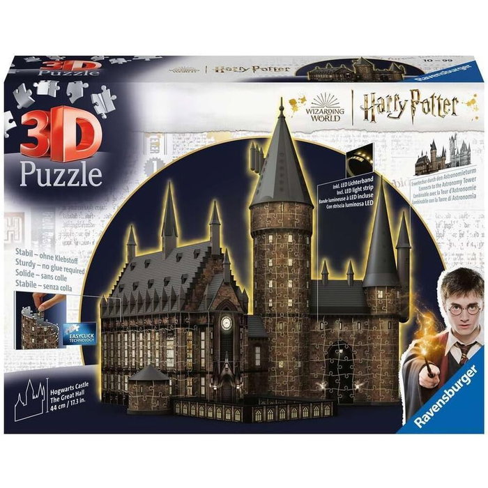 Ravensburger Puzzle 3D Castillo de Hogwarts Harry Potter 643 Piezas Tamaño 44cm
