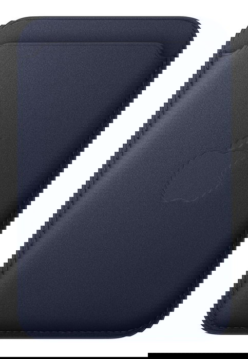 Apple Wallet FineWoven con MagSafe MGH94ZM/A para iPhone - cartera/album de tarjetas de microtela reciclada, color azul marino, compatible con localización Buscar