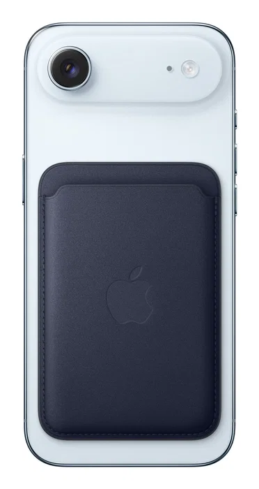 Apple Wallet FineWoven con MagSafe MGH94ZM/A para iPhone - cartera/album de tarjetas de microtela reciclada, color azul marino, compatible con localización Buscar