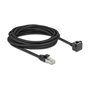 DeLOCK Cable de extensión de red RJ45 Cat.6 F/UTP 5 m Negro con conector de 90°