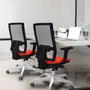 PIQUERAS Y CRESPO Silla de oficina Horna con mecanismo Sincro, Gris