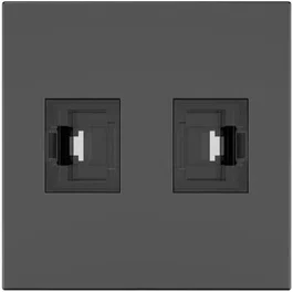 Kramer MD-2RJ45(B) 80-000373 Módulo de Conectividad Pasivo Negro con 2 Puertos RJ45 Entrada y 2 Salidas Hembra Cat6a