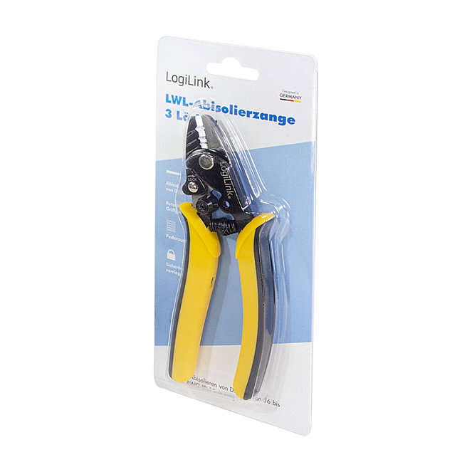 LogiLink Pelador de cables de fibra óptica de 3 orificios 0,13 - 4,0 mm