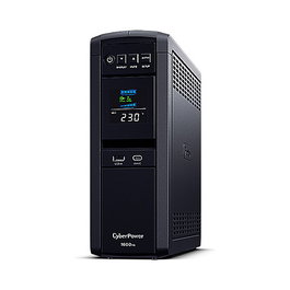 CyberPower CP1600EIPFCLCD SAI UPS Interactiva, 1600VA / 1000W, Onda Sinusoidal Pura, 6 Tomas + 2 USB, Regulacion AVR, Torre Negra