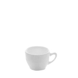 Costa Verde Taza Cónica para Té, Modelo Taza Cónica, Capacidad 22 cl / 220 ml, Porcelana, 8 cm de Diámetro x 5 cm de Alto (Set de 6)