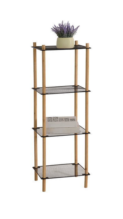 Inde Estantería Metal Bambú Cuadrada 4 Niveles 36,4 cm (Ancho) x 30,6 cm (Largo) x 3,8 cm (Alto) (4 Unidades) Inde Estantería Metal Bambú Cuadrada 4 Niveles 36,4 cm (Ancho) x 30,6 cm (Largo) x 3,8 cm (Alto) (4 Unidades)