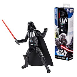 Hasbro G2686 Figura Titan Series de Darth Vader de Star Wars - Figura de Acción de 30 cm con 9 Puntos de Articulación y Sable de Luz