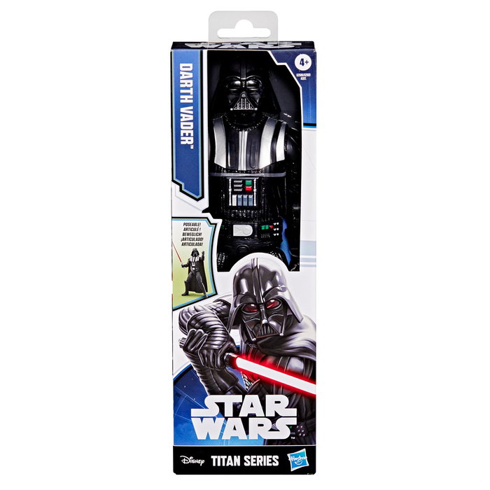 Hasbro G2686 Figura Titan Series de Darth Vader de Star Wars - Figura de Acción de 30 cm con 9 Puntos de Articulación y Sable de Luz