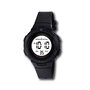 G&B TIME GBody Reloj LCD Cadete Redondo Luz LED Blanco WR30 con Estuche