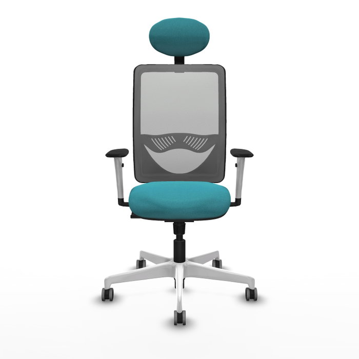 PIQUERAS Y CRESPO Silla de oficina Zulema Turquesa y Gris PIQUERAS Y CRESPO Silla de oficina Zulema Turquesa y Gris